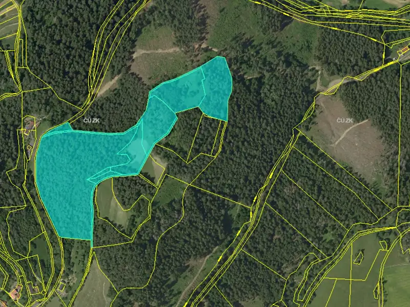 Prodej lesa 47591 m², Kněževes – náhled fotky 1