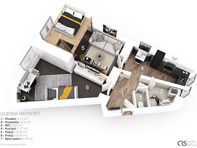 Prodej bytu 2+kk 49 m²