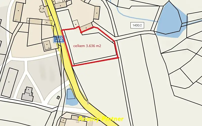 Prodej stavebního pozemku 3636 m², Milevsko – náhled fotky 3