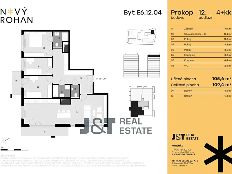Prodej bytu 4+kk 106 m², Praha – náhled fotky 3
