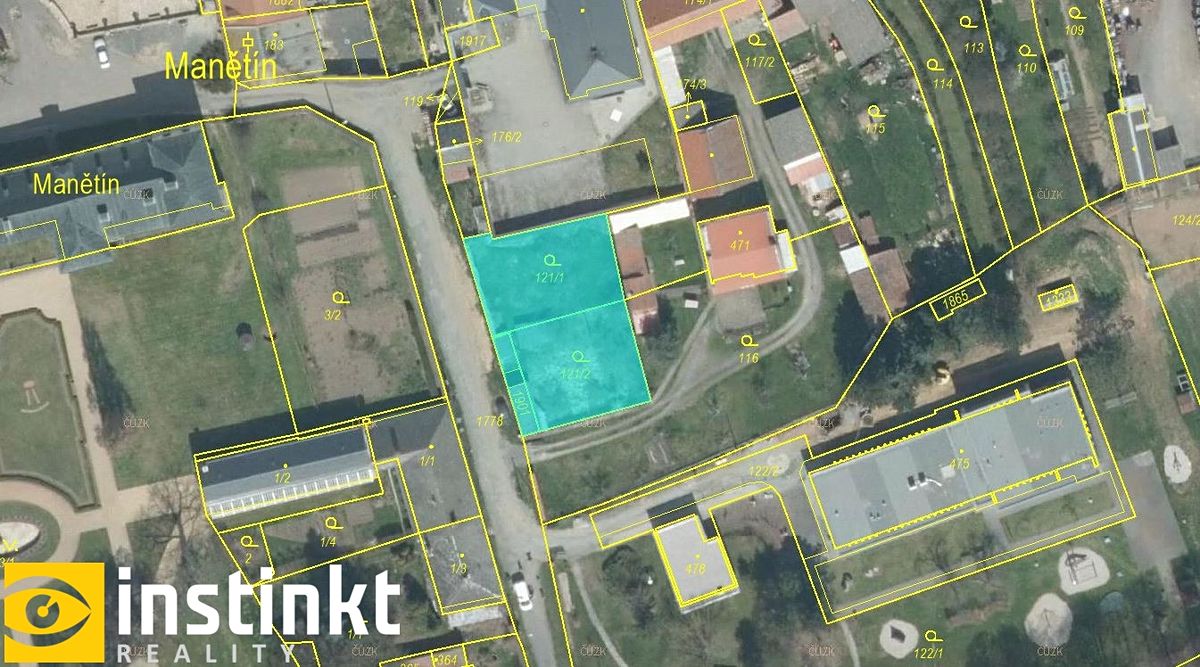 Prodej stavebního pozemku 668 m², Manětín – fotka 1 z 3
