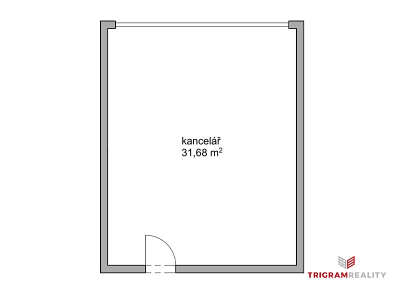 Pronájem kanceláře 31 m² – pohled 6