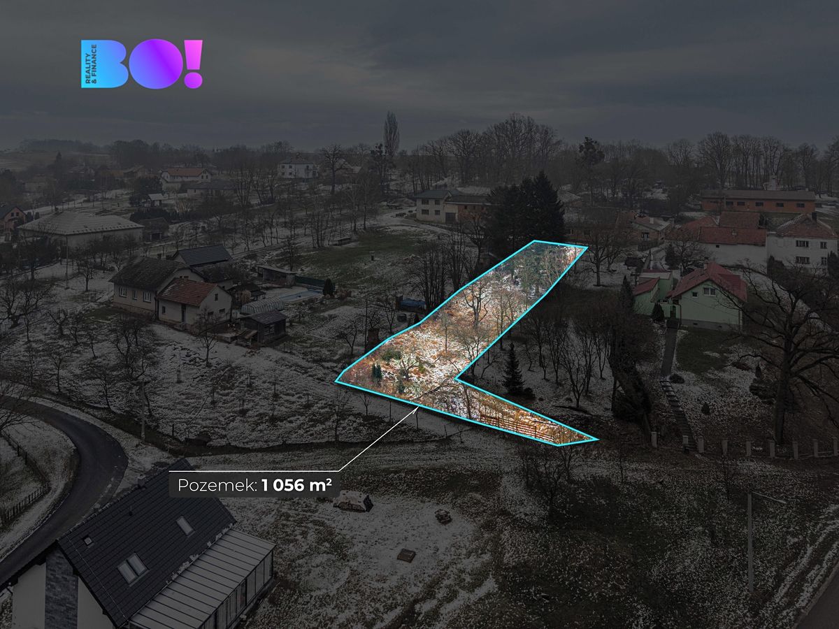 Prodej stavebního pozemku 1056 m²
