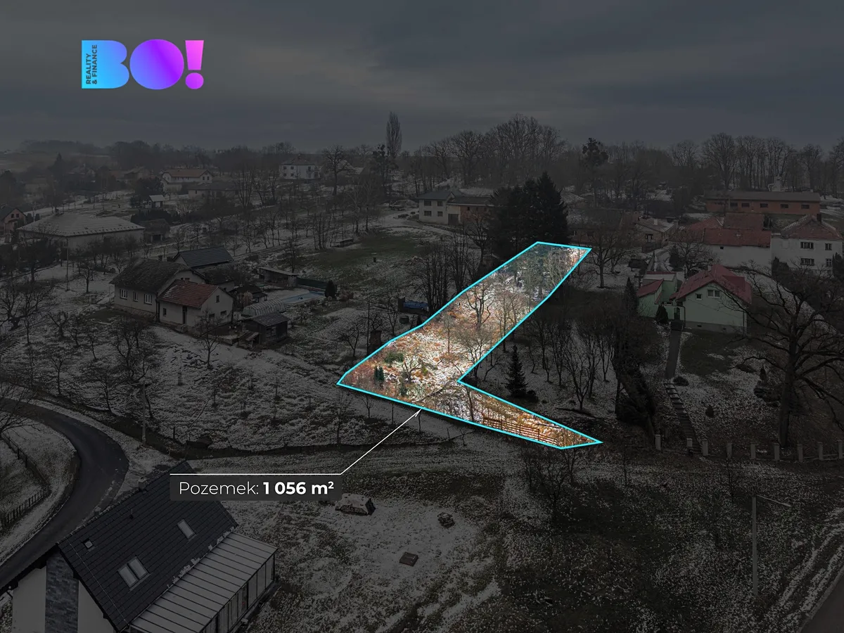 Prodej stavebního pozemku 1056 m²