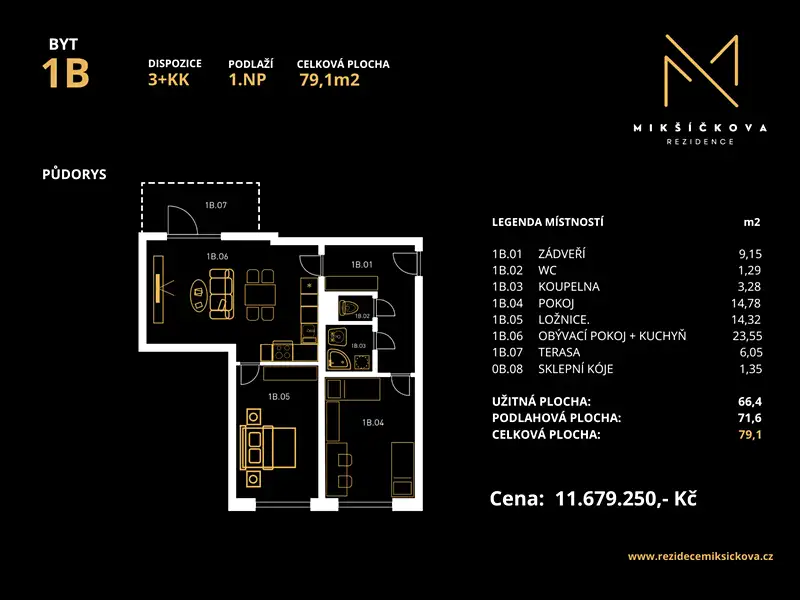 Prodej bytu 3+kk 79 m², Brno – náhled fotky 3