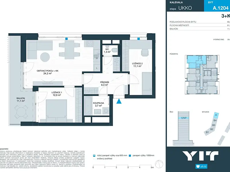 Prodej bytu 3+kk 62 m², Brno – náhled fotky 2