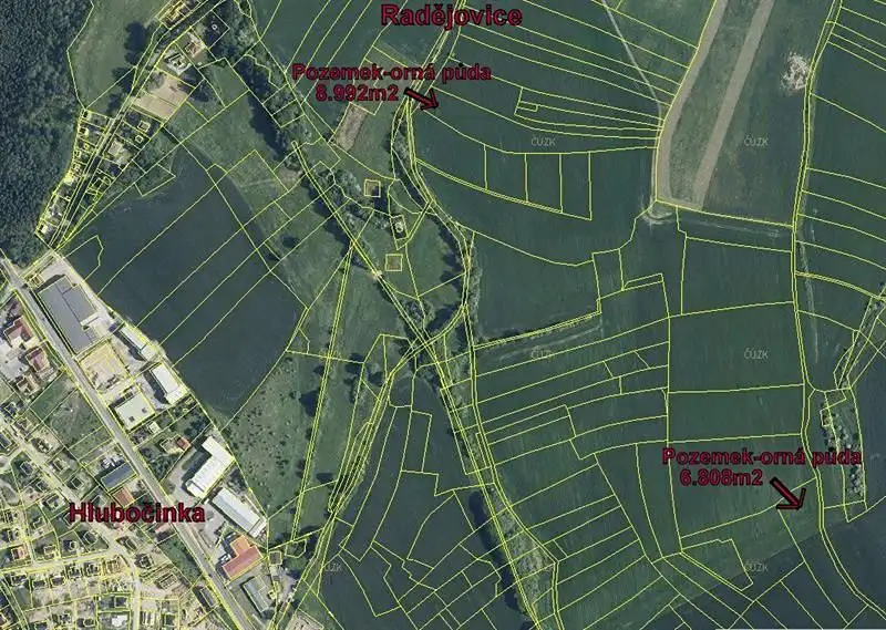 Prodej pole 15800 m², Radějovice – náhled fotky 3