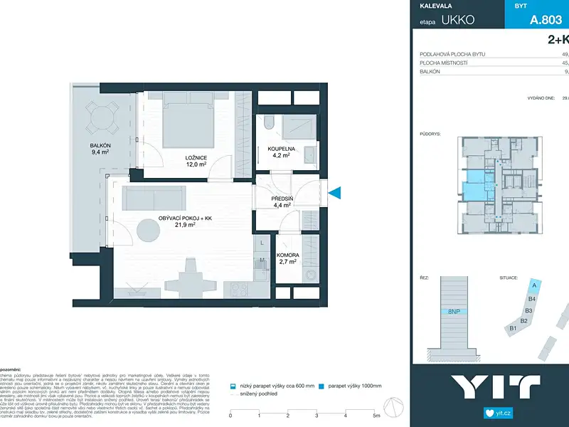 Prodej bytu 2+kk 45 m², Brno – náhled fotky 2