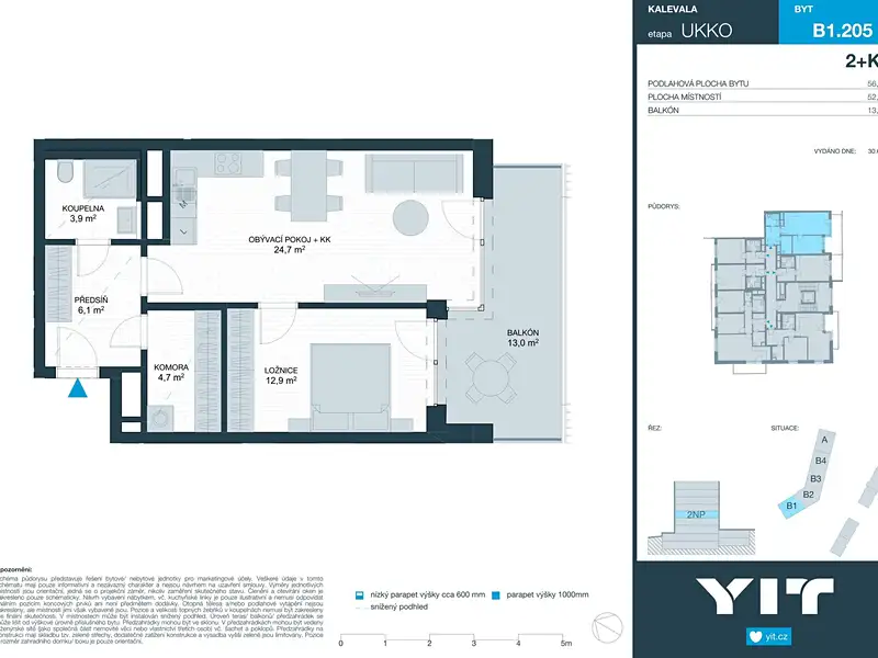 Prodej bytu 2+kk 52 m², Brno – náhled fotky 2