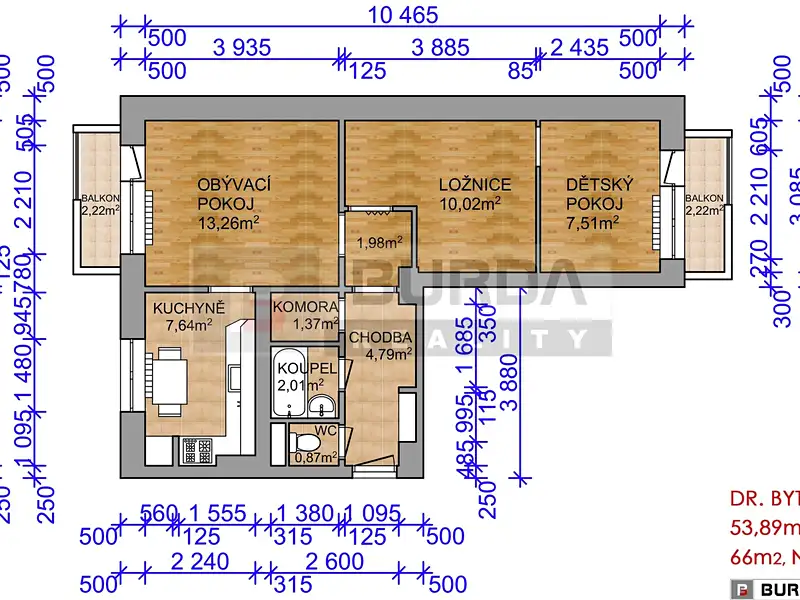 Prodej bytu 2+1 66 m², Neratovice – náhled fotky 2