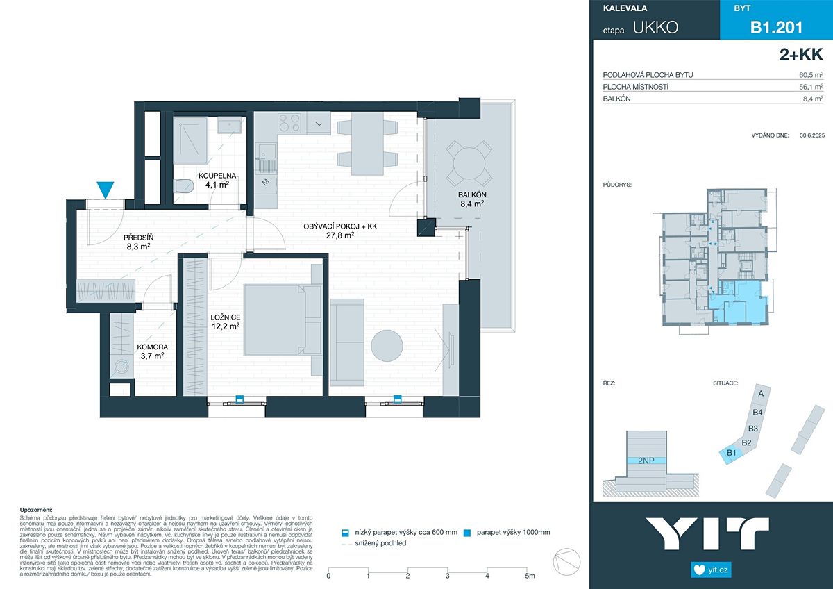 Prodej bytu 2+kk 56 m² – fotografie 2