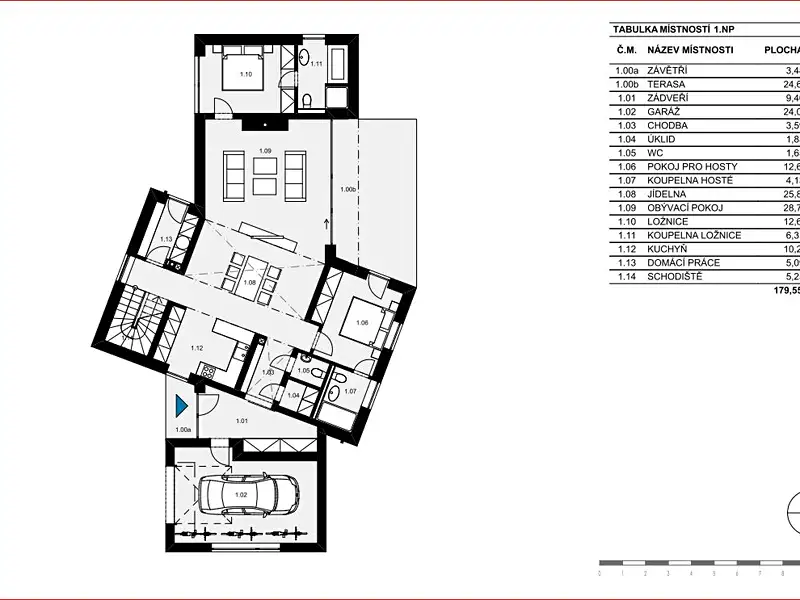 Prodej rodinného domu 232 m², pozemek 850 m², Chrustenice – náhled fotky 3
