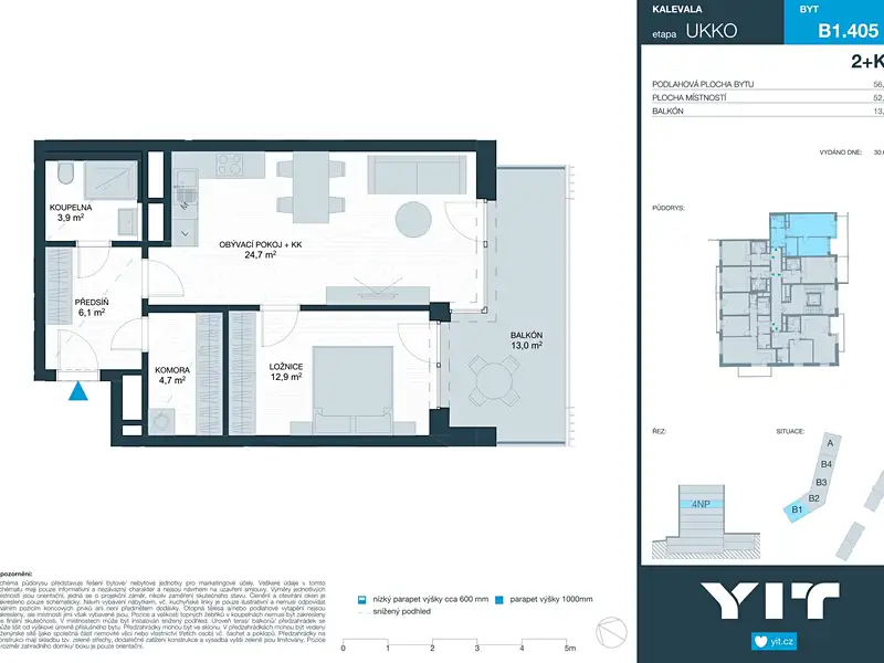 Prodej bytu 2+kk 52 m², Brno – náhled fotky 2