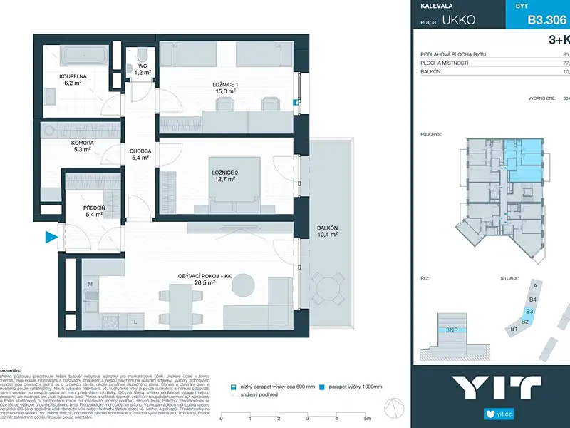 Prodej bytu 3+kk 78 m², Brno – náhled fotky 2
