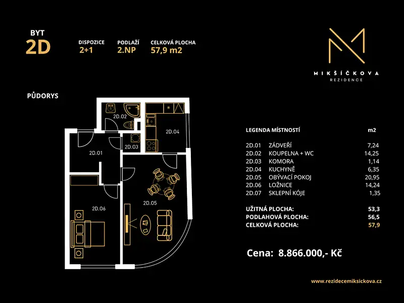 Prodej bytu 2+1 57 m², Brno – náhled fotky 3
