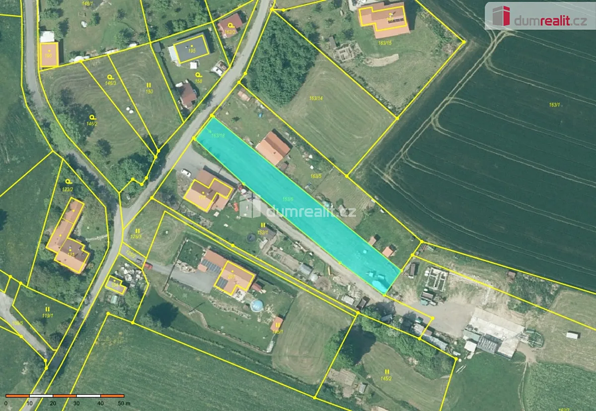 Prodej stavebního pozemku 1371 m²