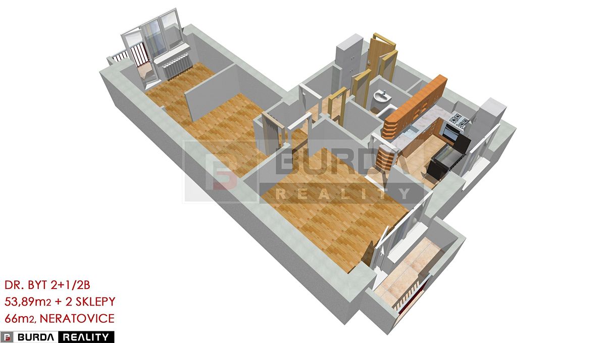 Prodej bytu 2+1 66 m² – fotografie 3
