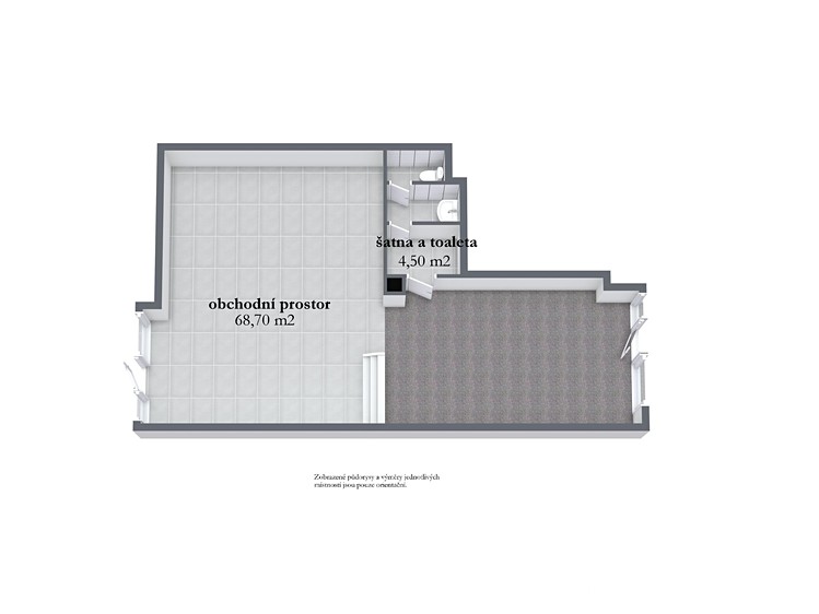 Prodej komerčního prostoru, 73 m² (3 z 9)