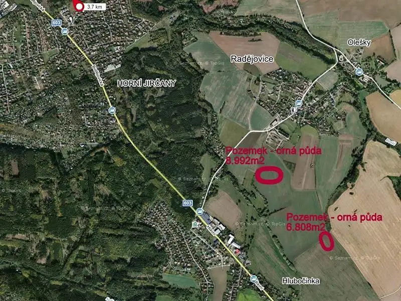 Prodej pole 15800 m², Radějovice – náhled fotky 1