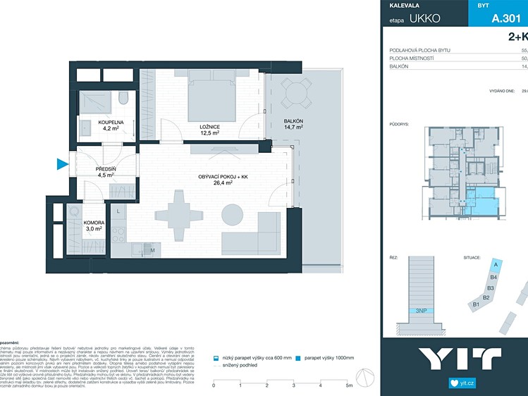 Wohnung 2+kk zum Kauf, 51 m² (2 von 10)