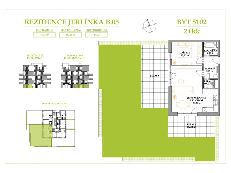 Prodej bytu 2+kk 53 m², Brno – náhled fotky 3