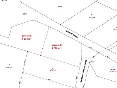 Prodej  stavebního pozemku 1 234 m²