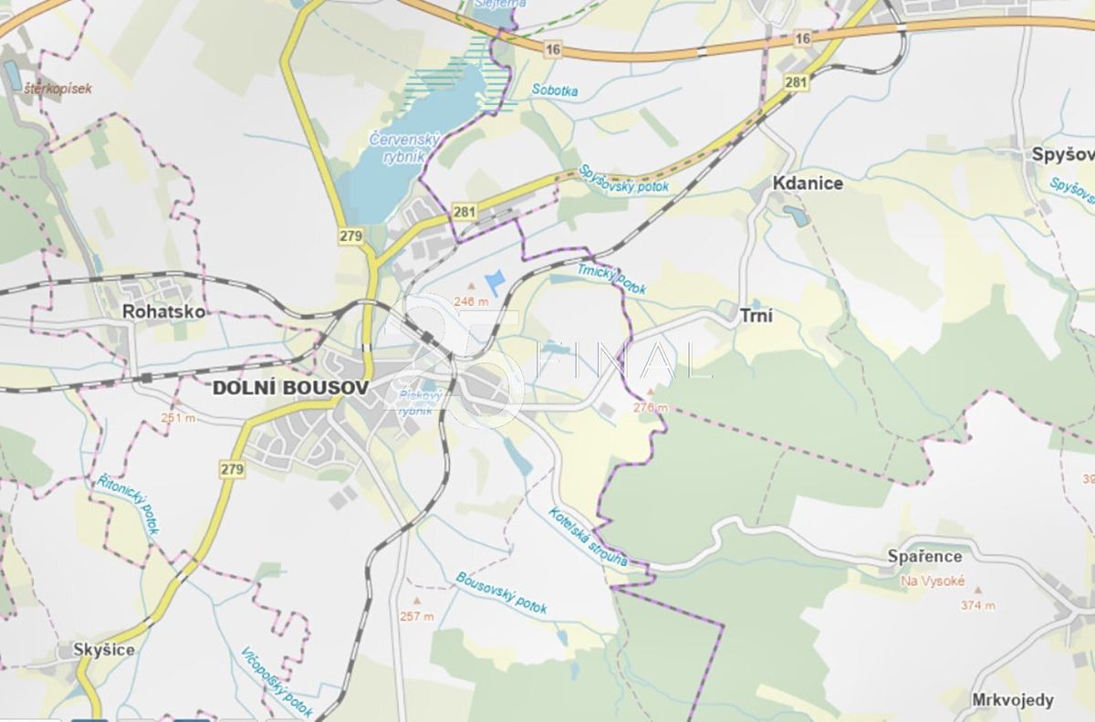 Prodej pole 23403 m², Dolní Bousov – fotka 1 z 3