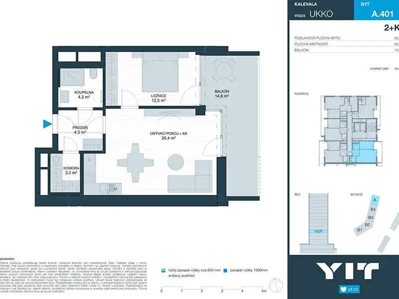 Prodej bytu 2+kk 51 m², Brno – náhled fotky 2