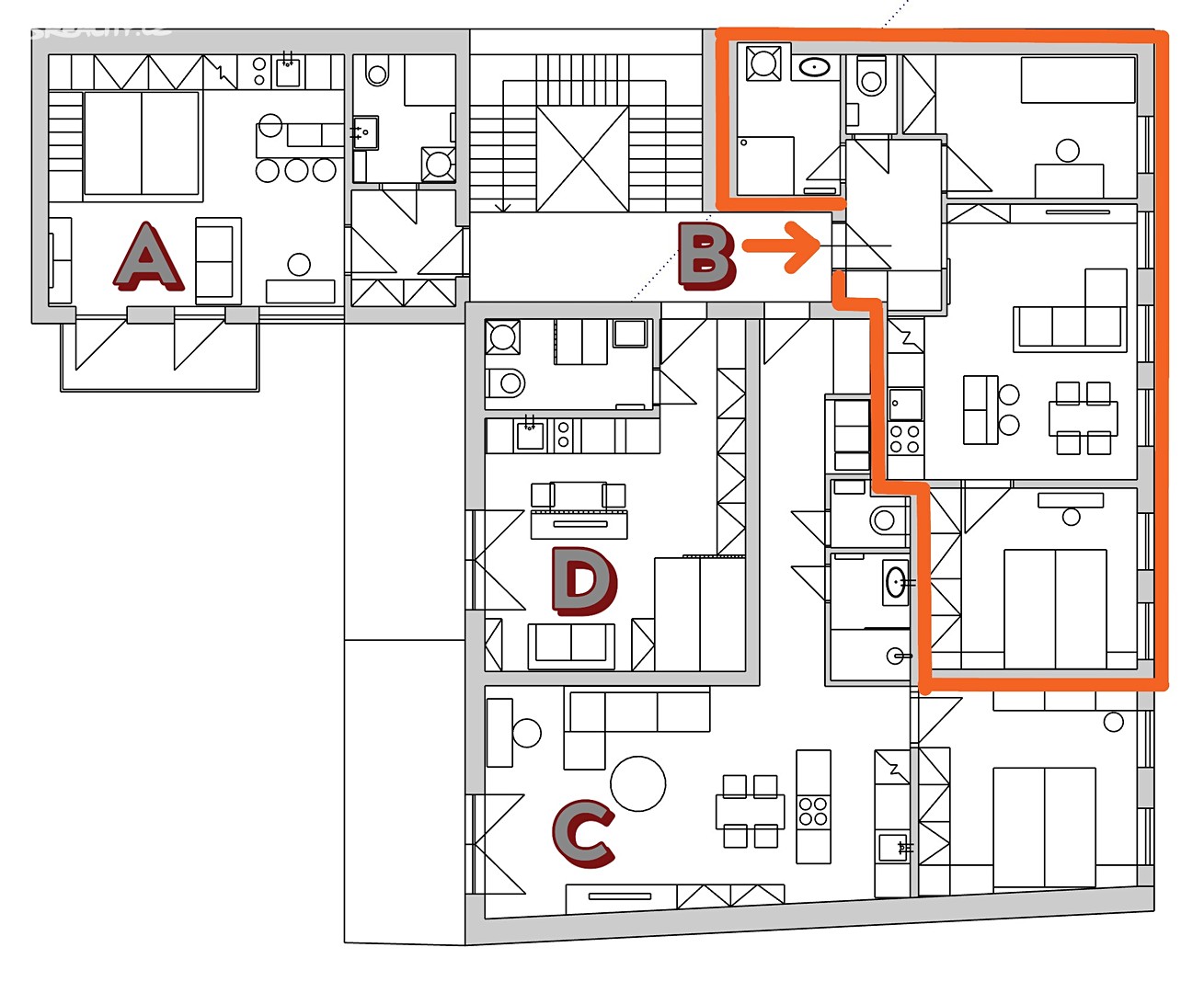 Prodej bytu 3+kk 55 m² (Jednopodlažní), Praha