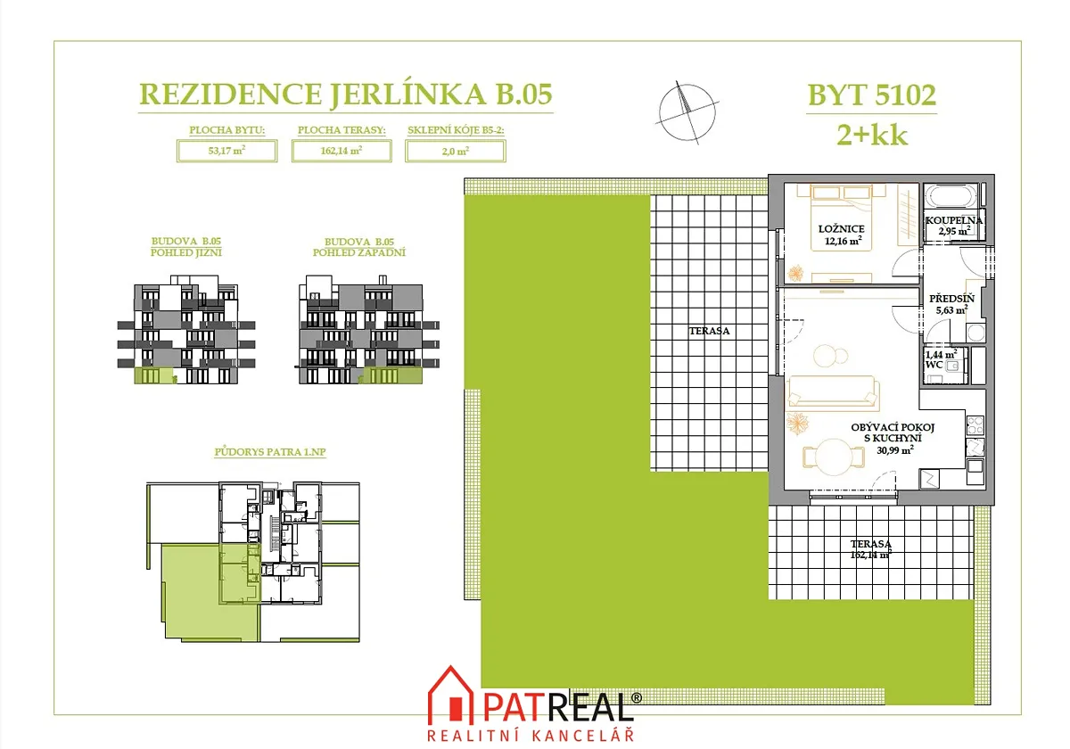 Prodej bytu 2+kk 215 m² – pohled 3