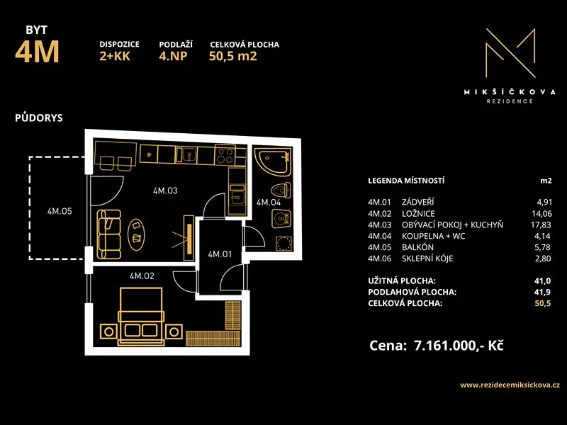 Prodej bytu 2+kk 50 m², Brno – náhled fotky 3