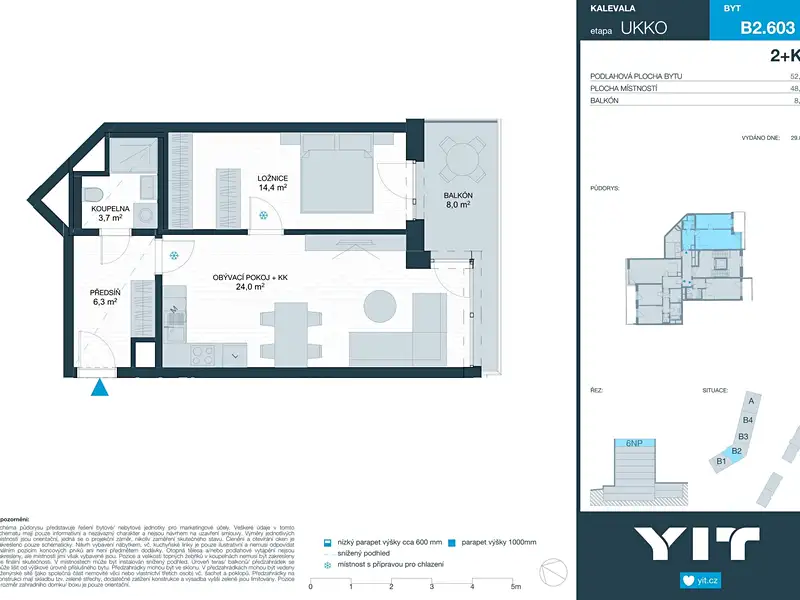Prodej bytu 2+kk 48 m², Brno – náhled fotky 2