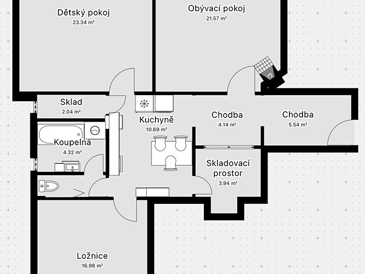 Wohnung 3+1 zum Kauf, 94 m² (11 von 12)