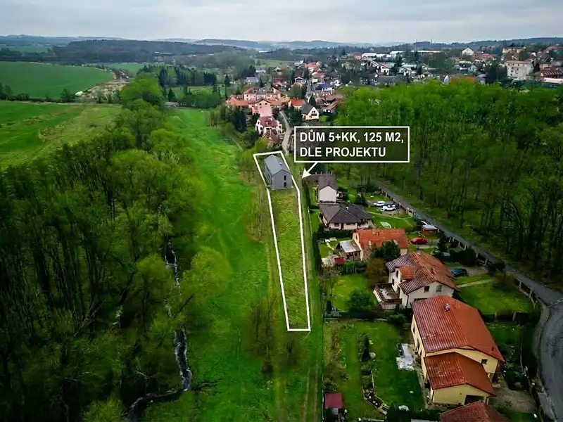 Prodej stavebního pozemku 1378 m², Středokluky – náhled fotky 2