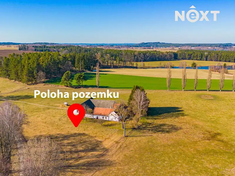 Prodej stavebního pozemku 3049 m², Horní Stropnice – náhled fotky 2