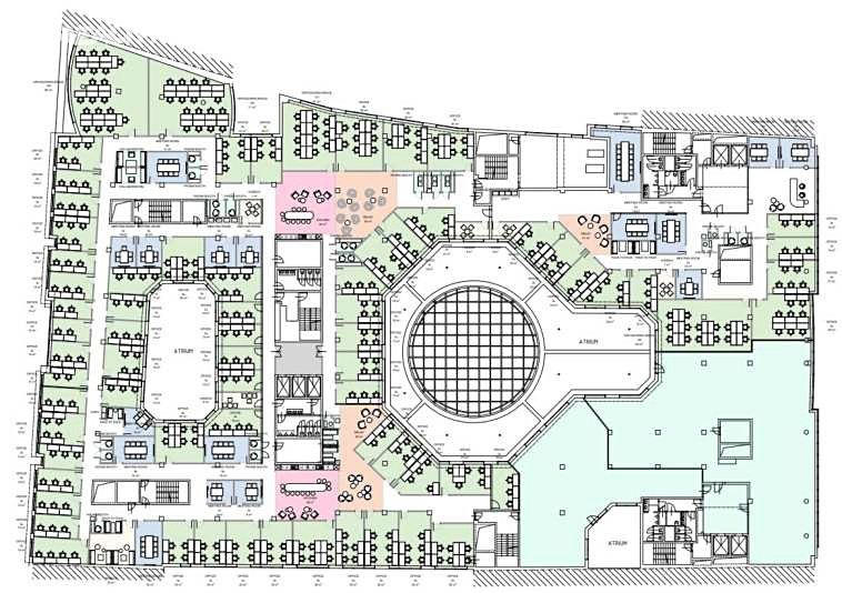 Pronájem kanceláře 1 090 m² – pohled 5