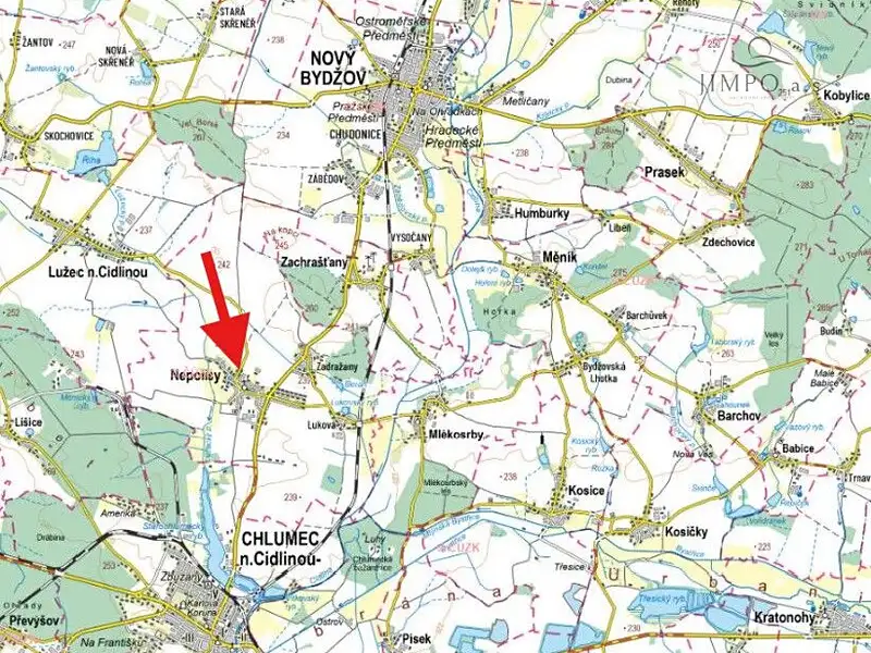 Prodej pole 26425 m², Nepolisy – náhled fotky 3