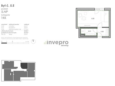 Wohnung 1+kk zum Kauf, 24 m² (2 von 7)