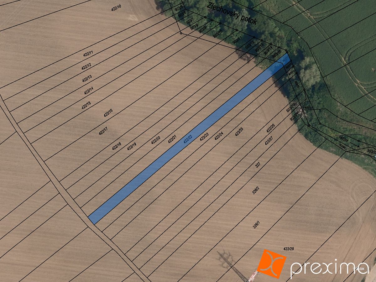 Prodej pole 1252 m²