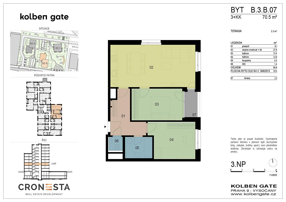 Prodej bytu 3+kk 71 m² – fotografie 5
