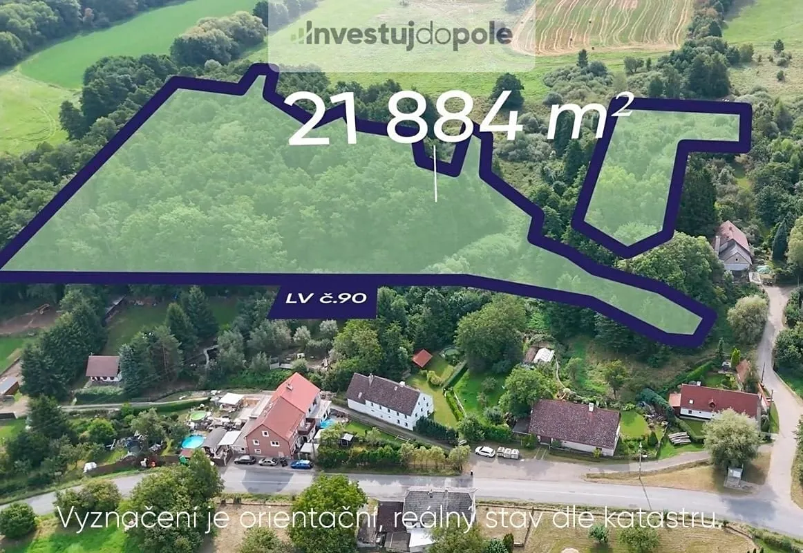 Prodej louky 21884 m²