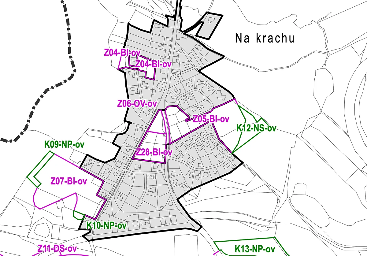 Prodej stavebního pozemku 741 m² – pohled 4