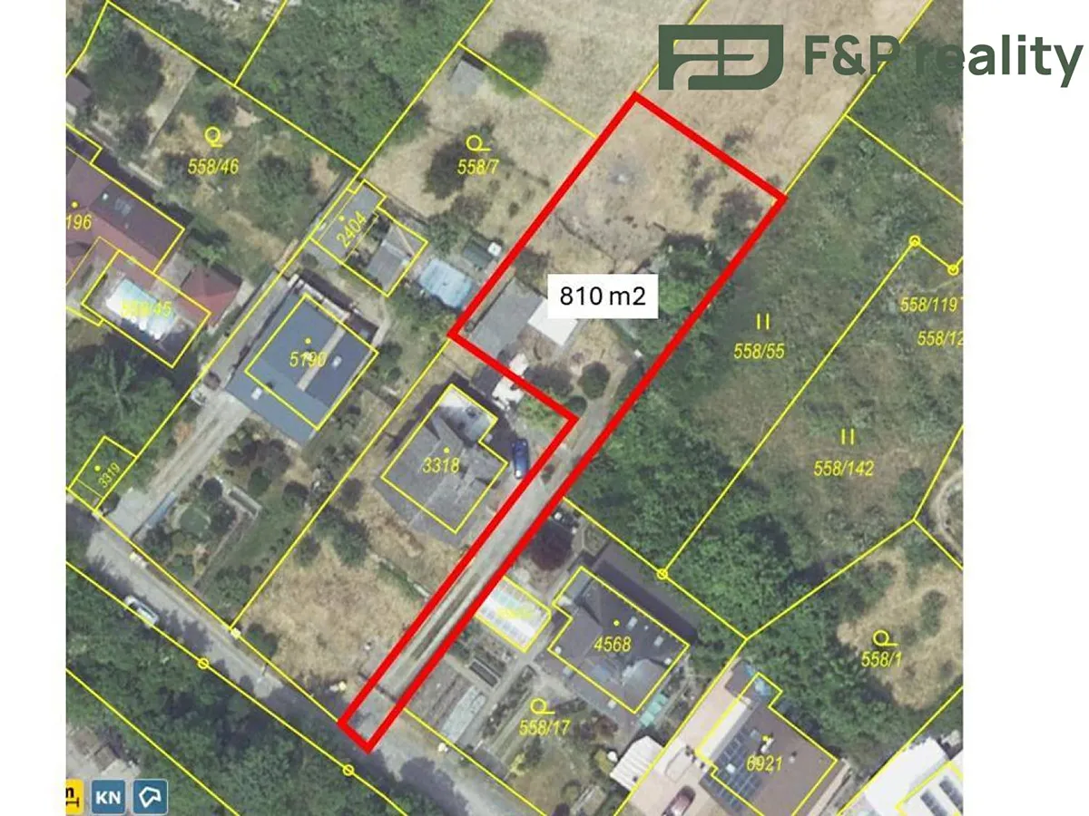 Prodej stavebního pozemku 810 m²