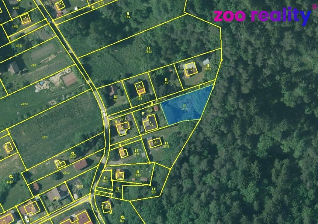 Prodej stavebního pozemku 665 m², Chlum u Třeboně – fotka 1 z 3
