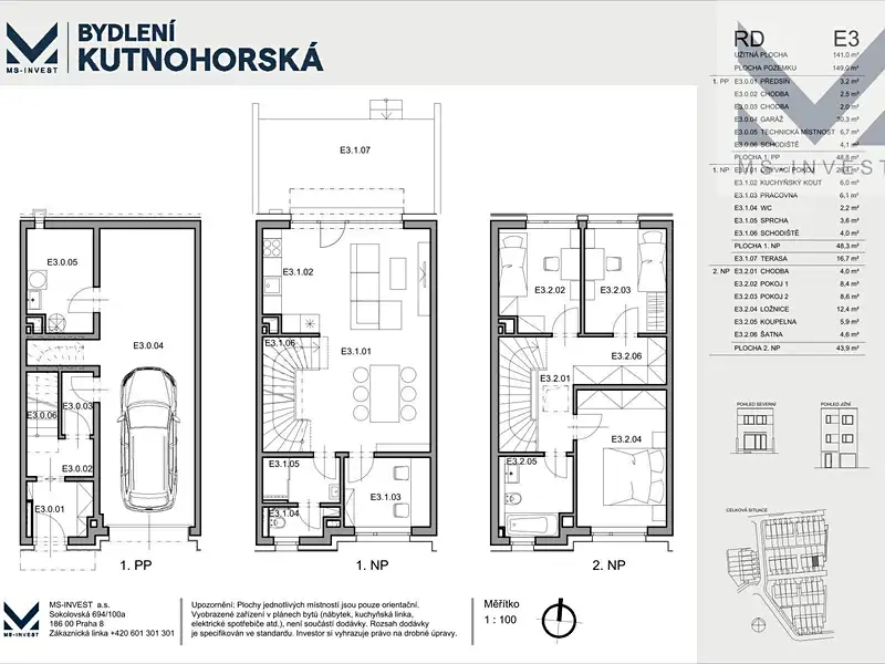 Prodej rodinného domu 141 m², pozemek 149 m², Praha – náhled fotky 3