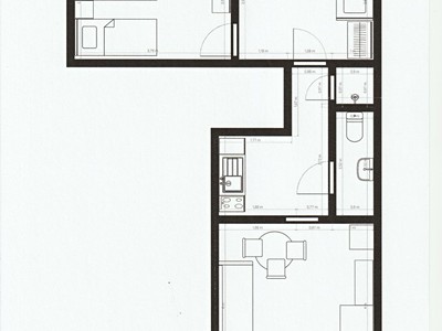 Pronájem bytu 3+1 55 m²