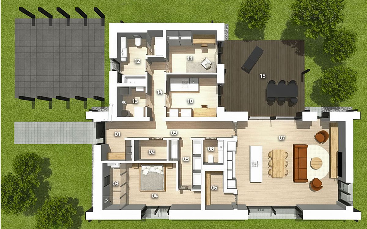 Prodej projektu na klíč 119 m², pozemek 1003 m² – fotografie 4