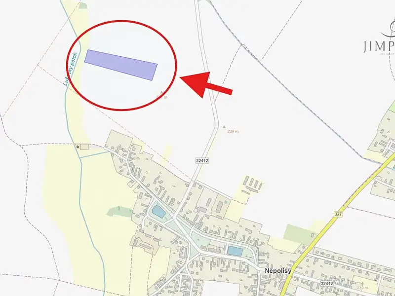 Prodej pole 26425 m², Nepolisy – náhled fotky 2