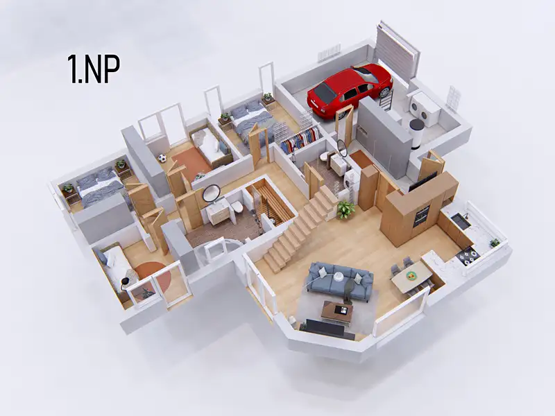 Prodej rodinného domu 257 m², pozemek 1805 m², Zalužany – náhled fotky 3