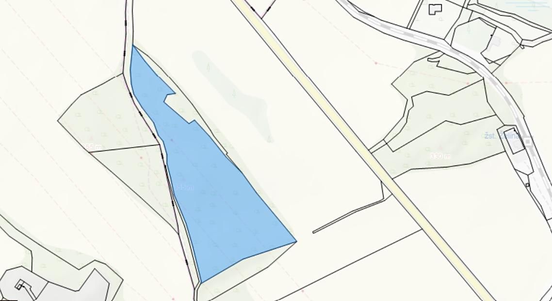 Prodej pole 24129 m², Rokle – fotka 1 z 3
